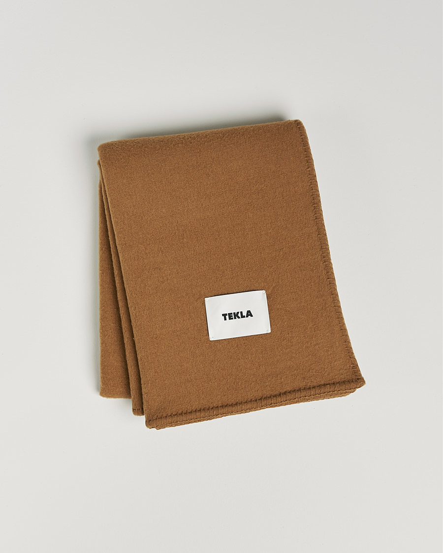 Herre | Tekla Merino Wool Blanket Camel | Tekla | Merino Wool Blanket Camel