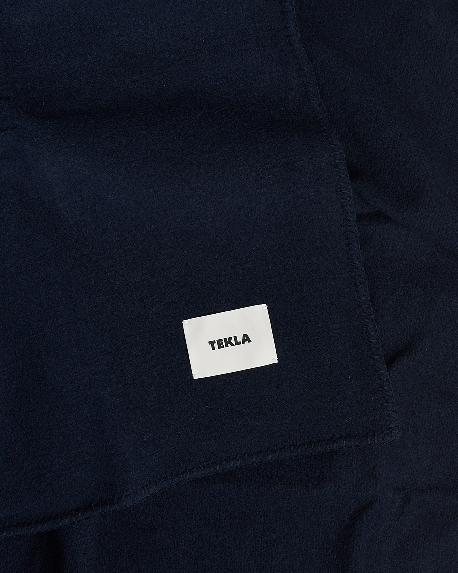 Herre |  | Tekla | Merino Wool Blanket Dark Blue