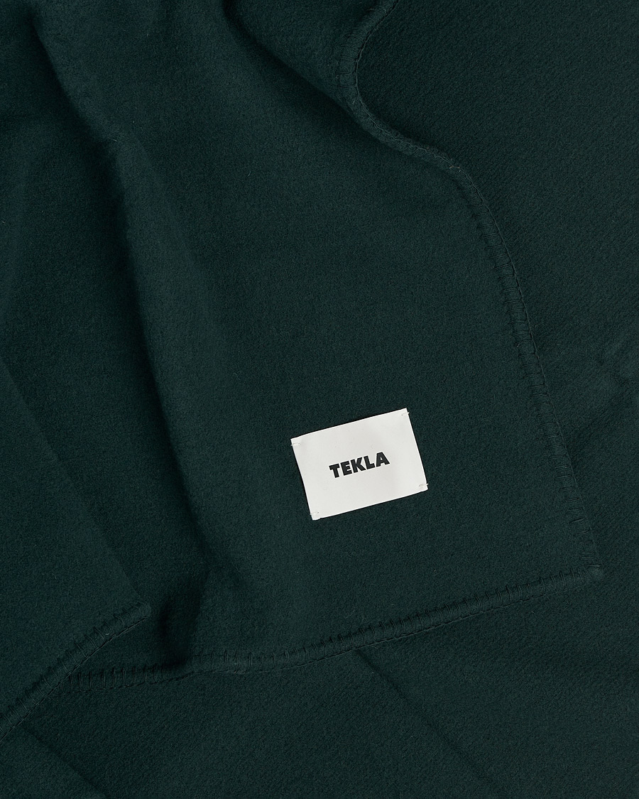 Herre |  | Tekla | Merino Wool Blanket Dark Green