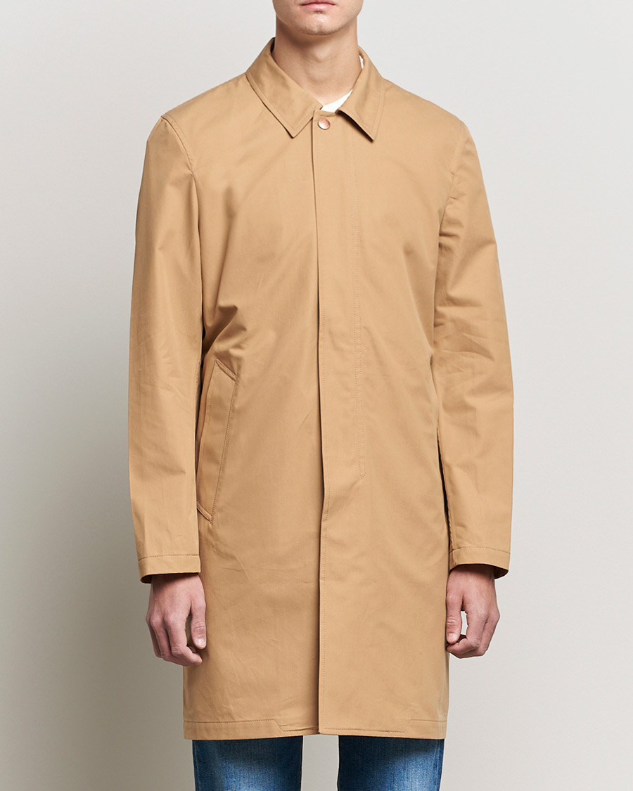 Herre | Frakker | Private White V.C. | Unlined Cotton Ventile Mac Coat 3.0 Warm Sand