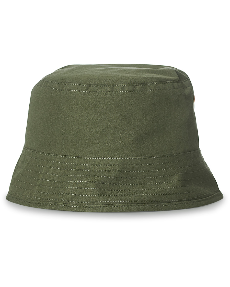 Herre | Private White V.C. Reversible Ventile Bucket Hat Olive | Private White V.C. | Reversible Ventile Bucket Hat Olive