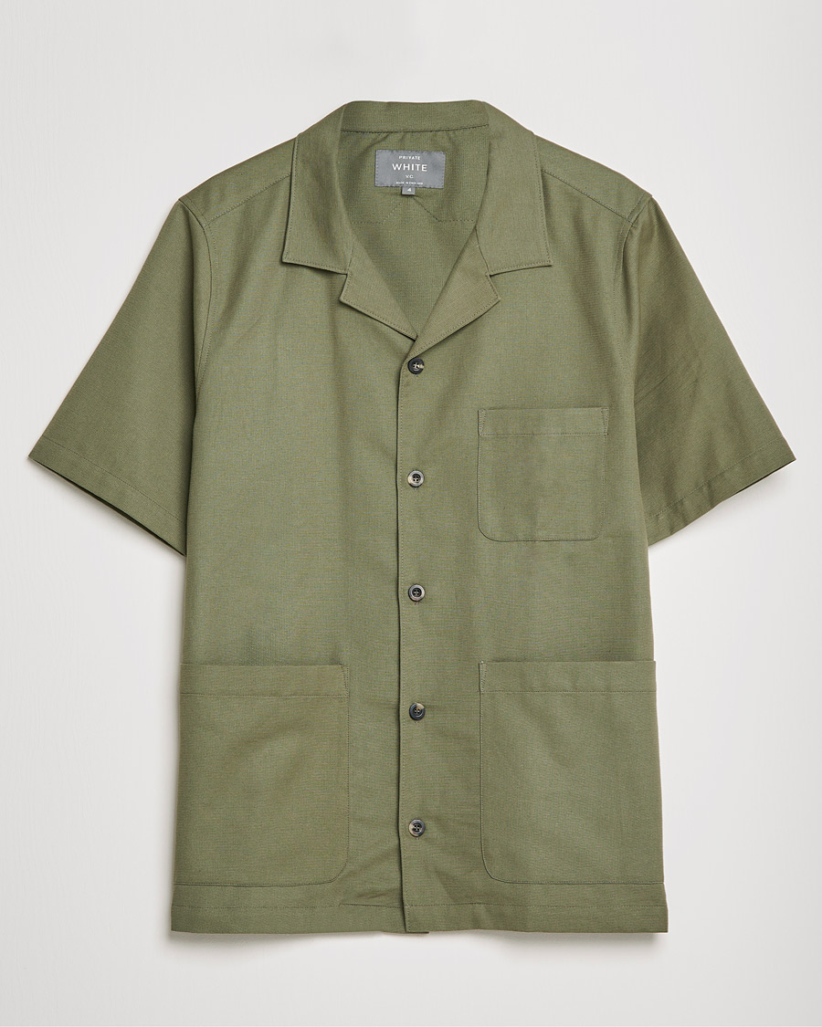 Herre | Skjorter | Private White V.C. | 3 Pocket Cruiser Shirt Olive
