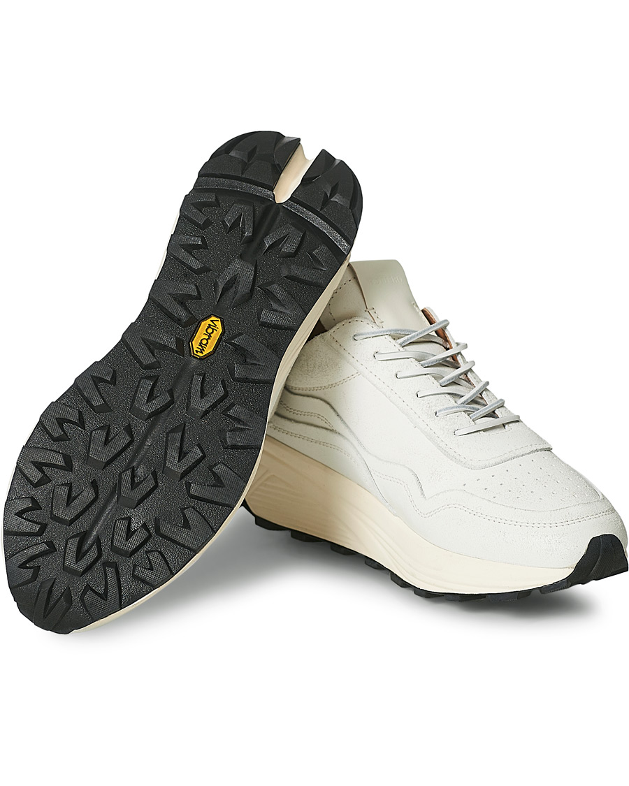 Herre | Buttero Vinci Bianchetto Leather Running Sneaker Off White | Buttero | Vinci Bianchetto Leather Running Sneaker Off White