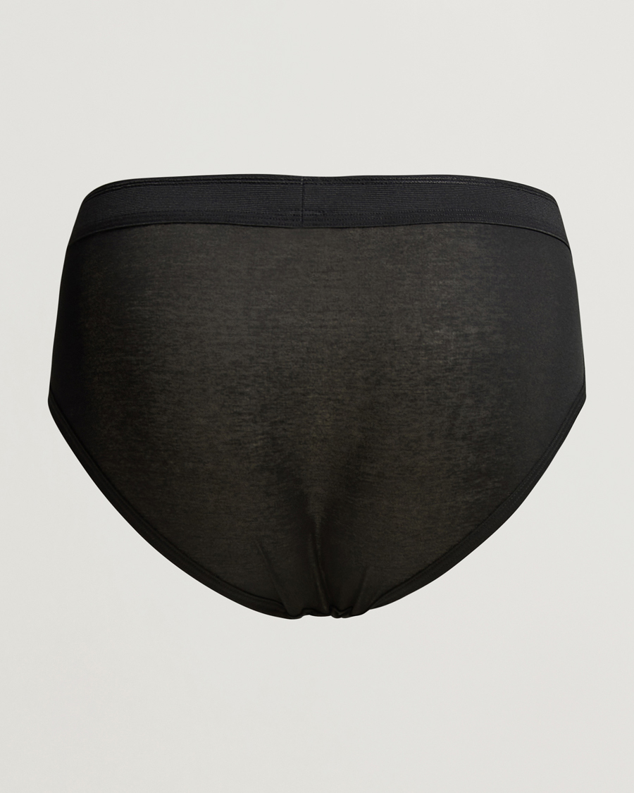 Herre | Boxershorts | Zimmerli of Switzerland | Mercerized Cotton Briefs Black