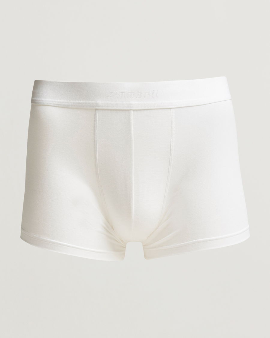 Herre | Undertøj | Zimmerli of Switzerland | Micro Modal Boxer Briefs White