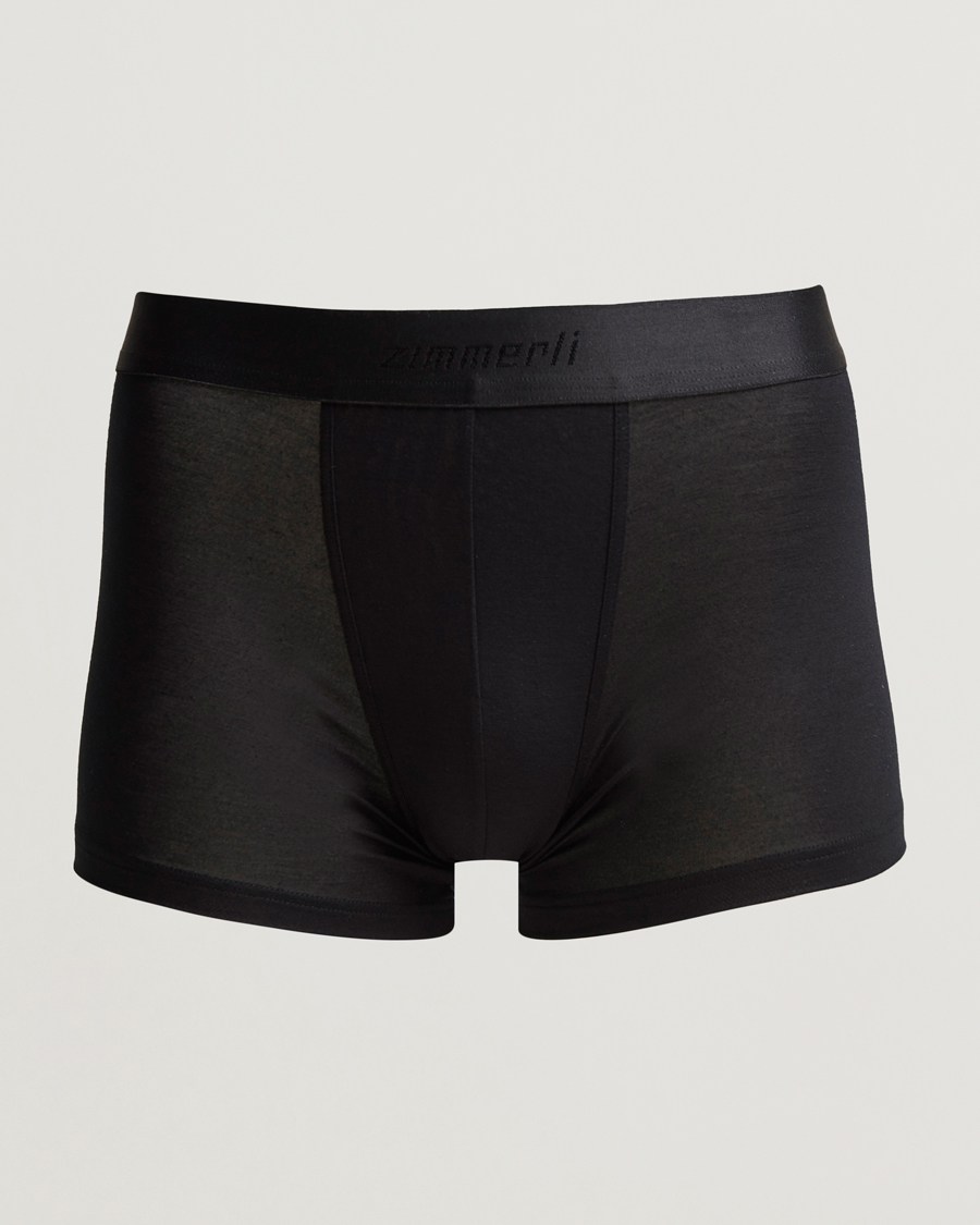 Herre | Undertøj | Zimmerli of Switzerland | Micro Modal Boxer Briefs Black