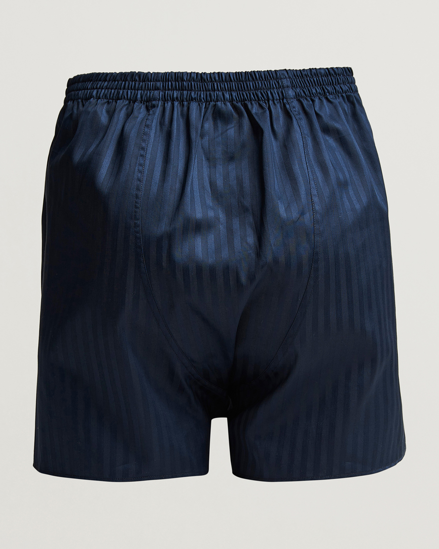 Herre | Boxershorts | Zimmerli of Switzerland | Mercerized Cotton Boxer Shorts Navy