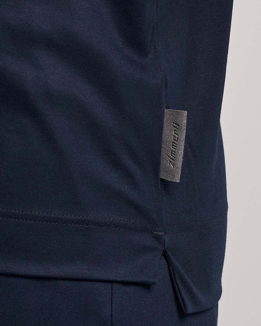 Herre | Pyjamas & Morgenkåber | Zimmerli of Switzerland | Cotton/Modal Crew Neck Loungwear T-Shirt Midnight