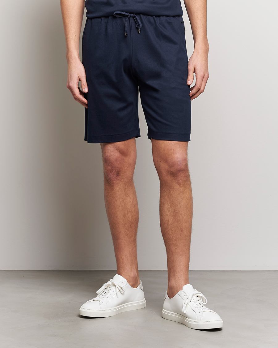 Herre | Nattøj | Zimmerli of Switzerland | Cotton/Modal Loungewear Shorts Midnight