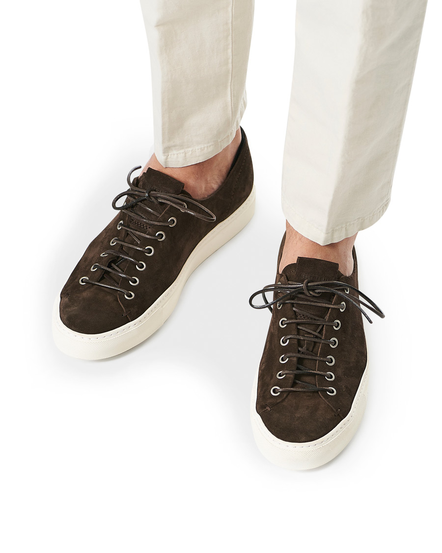 Herre | Buttero Suede Sneaker Dark Brown | Buttero | Suede Sneaker Dark Brown