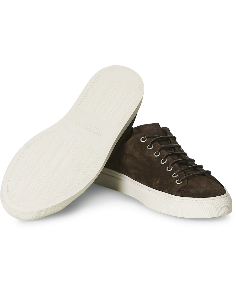 Herre | Buttero Suede Sneaker Dark Brown | Buttero | Suede Sneaker Dark Brown