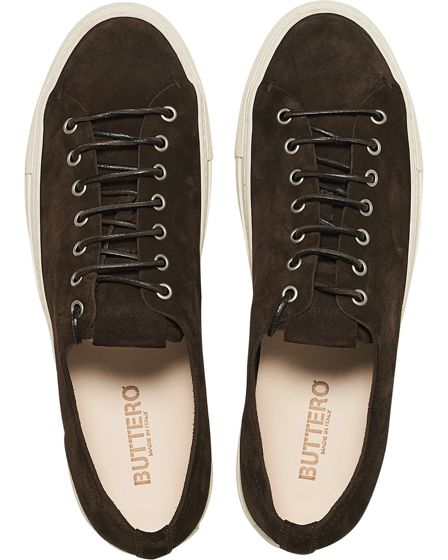 Herre | Buttero Suede Sneaker Dark Brown | Buttero | Suede Sneaker Dark Brown