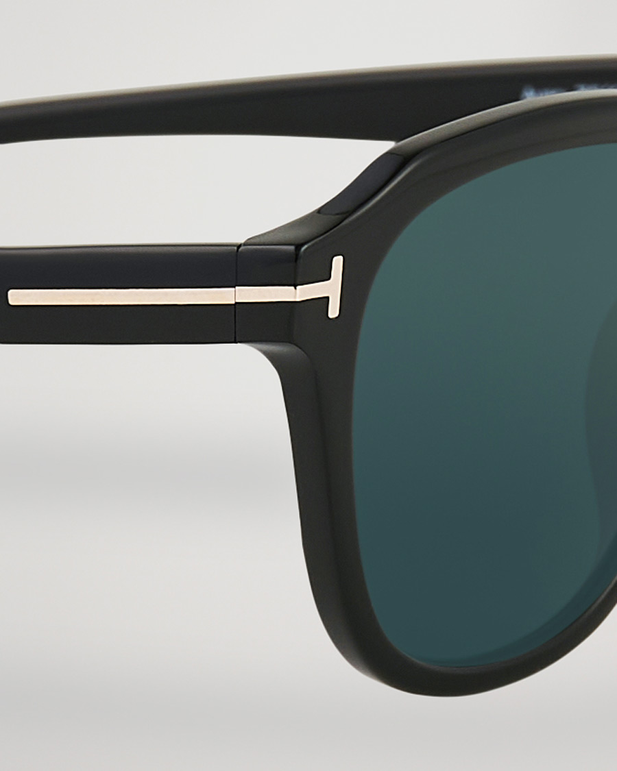 Herre | Tom Ford Avery Sunglasses Shiny Black/Blue | Tom Ford | Avery Sunglasses Shiny Black/Blue