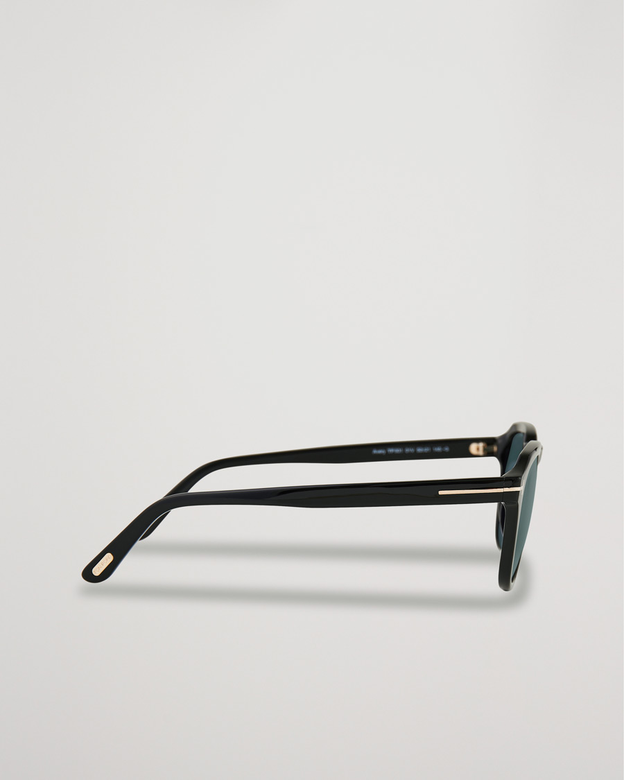 Herre | Tom Ford Avery Sunglasses Shiny Black/Blue | Tom Ford | Avery Sunglasses Shiny Black/Blue