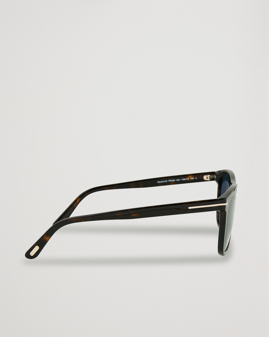 Herre | Tom Ford Gerard Sunglasses Dark Havana/Blue | Tom Ford | Gerard Sunglasses Dark Havana/Blue