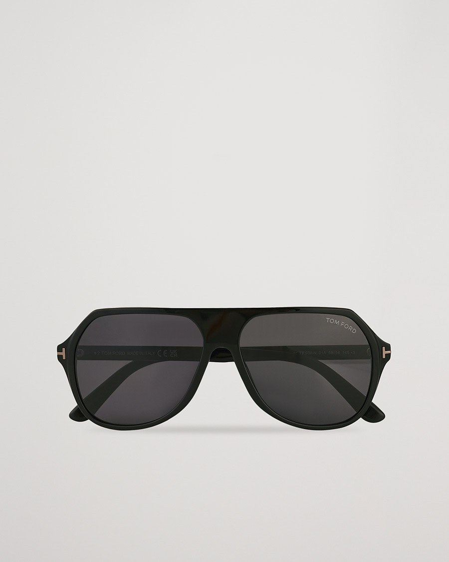 Forstærke petulance længde Tom Ford Hayes Sunglasses Shiny Black/Smoke - CareOfCarl.dk