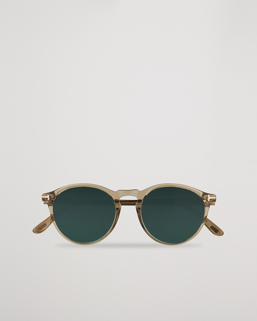 Herre |  | Tom Ford | Aurele Sunglasses Shiny Beige/Blue