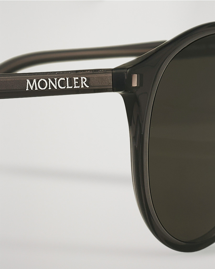 Herre | Moncler Lunettes Violle Polarized Sunglasses Shiny Black/Smoke | Moncler Lunettes | Violle Polarized Sunglasses Shiny Black/Smoke