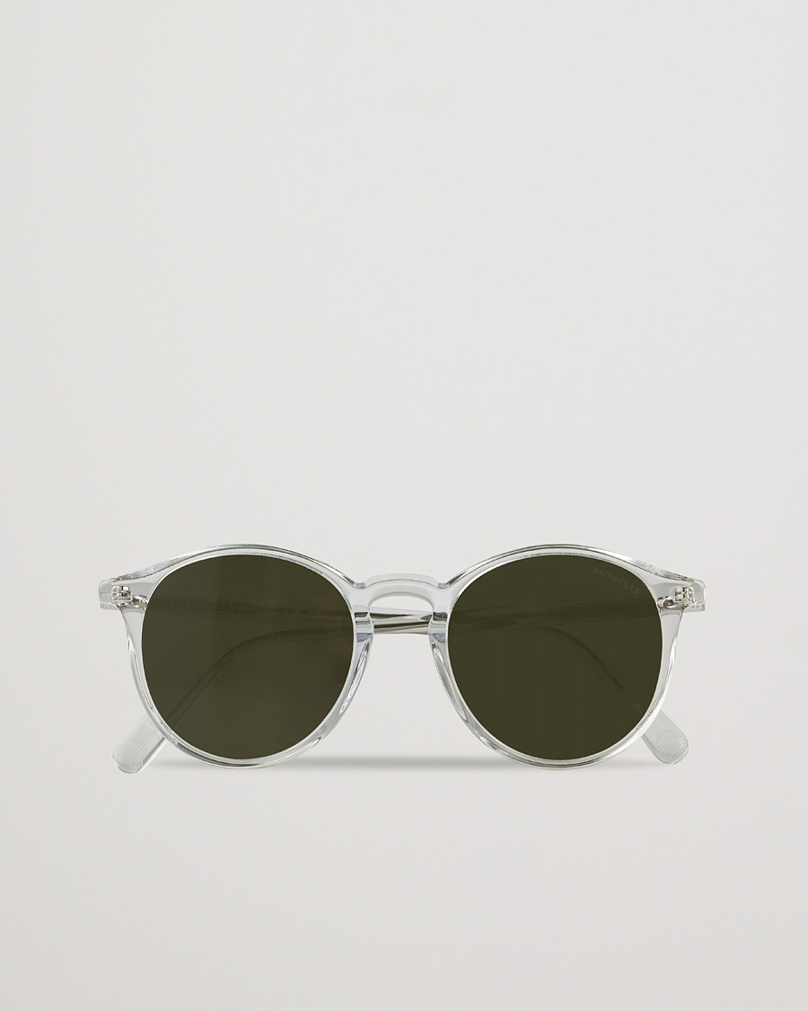 Herre | Moncler Lunettes Violle Polarized Sunglasses Crystal/Green Mirror | Moncler Lunettes | Violle Polarized Sunglasses Crystal/Green Mirror