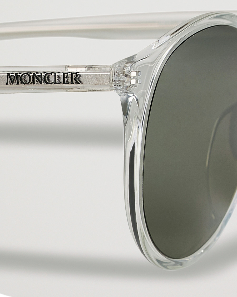 Herre | Moncler Lunettes Violle Polarized Sunglasses Crystal/Green Mirror | Moncler Lunettes | Violle Polarized Sunglasses Crystal/Green Mirror