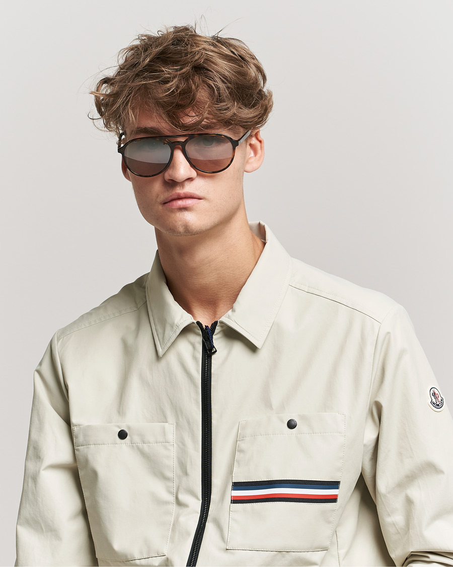 Herre | Moncler Lunettes ML0228 Sunglasses Dark Havana/Roviex | Moncler Lunettes | ML0228 Sunglasses Dark Havana/Roviex