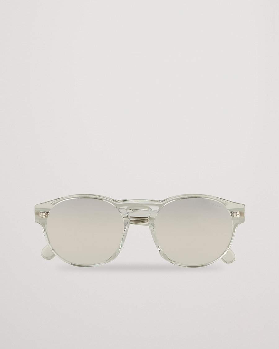 Herre | Moncler Lunettes ML0209 Polarized Sunglasses Crystal/Smoke | Moncler Lunettes | ML0209 Polarized Sunglasses Crystal/Smoke