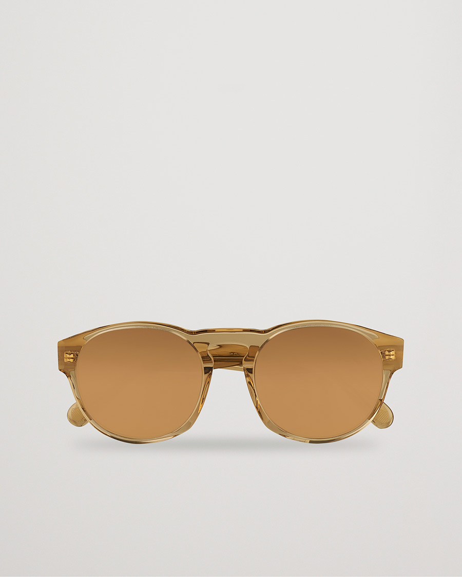 Herre |  | Moncler Lunettes | ML0209 Polarized Sunglasses Shiny Beige/Brown