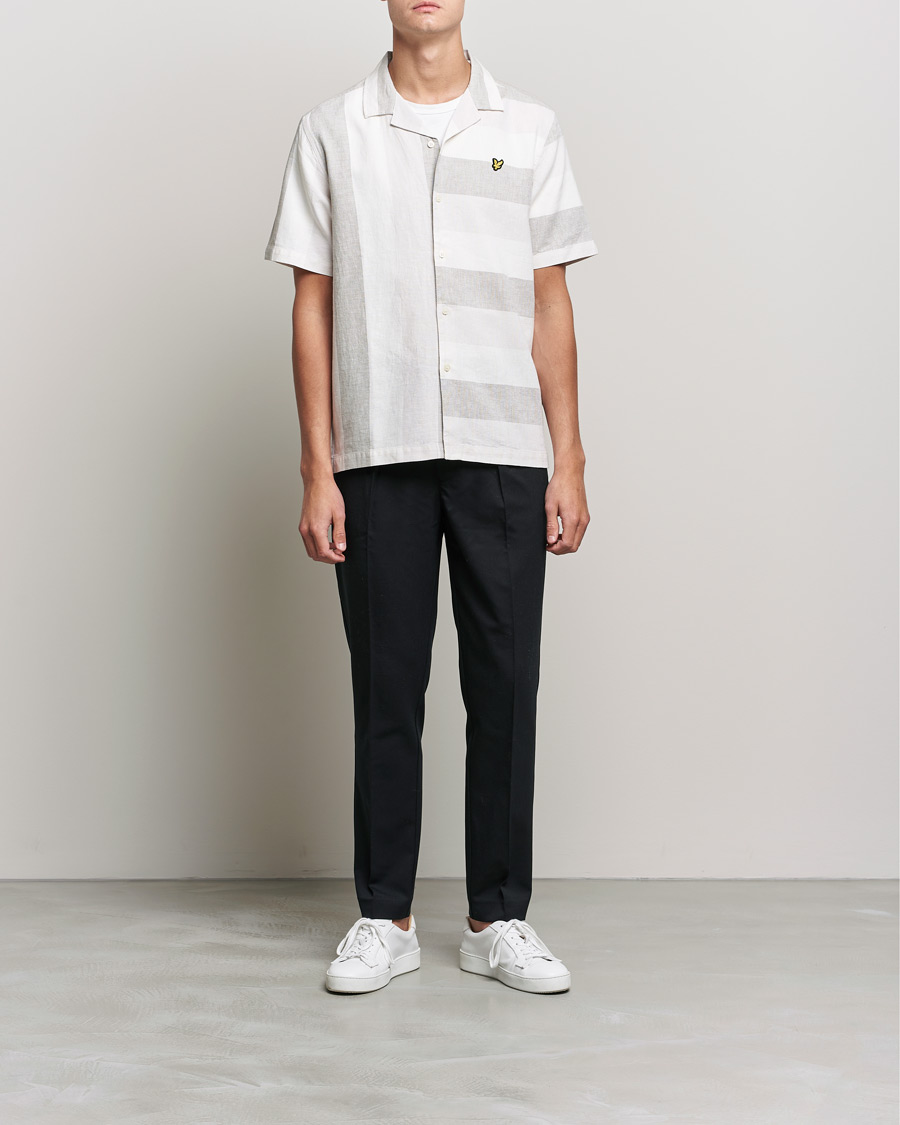 Herre | Udsalg tøj | Lyle & Scott | Artisinal Resort Short Sleeve Shirt Off White