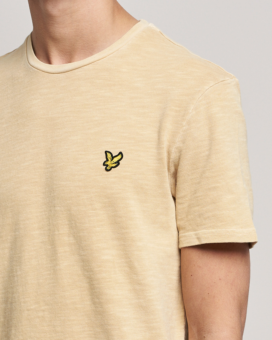 Herre | T-Shirts | Lyle & Scott | Cotton Slub T-shirt Gold Haze