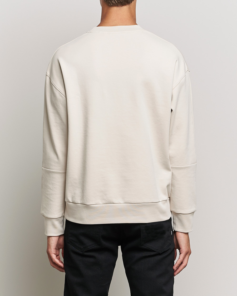 Herre | Trøjer | Calvin Klein | Debossed Logo Crew Neck Sweatshirt Stony Beige