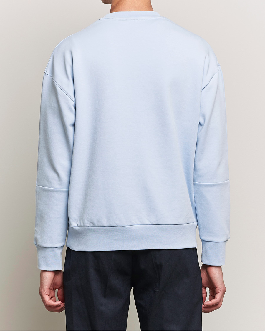 Herre | Trøjer | Calvin Klein | Debossed Logo Crew Neck Sweatshirt Bayshore Blue