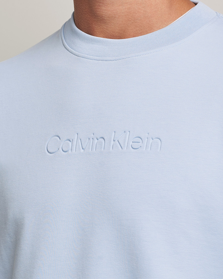 Herre | Trøjer | Calvin Klein | Debossed Logo Crew Neck Sweatshirt Bayshore Blue