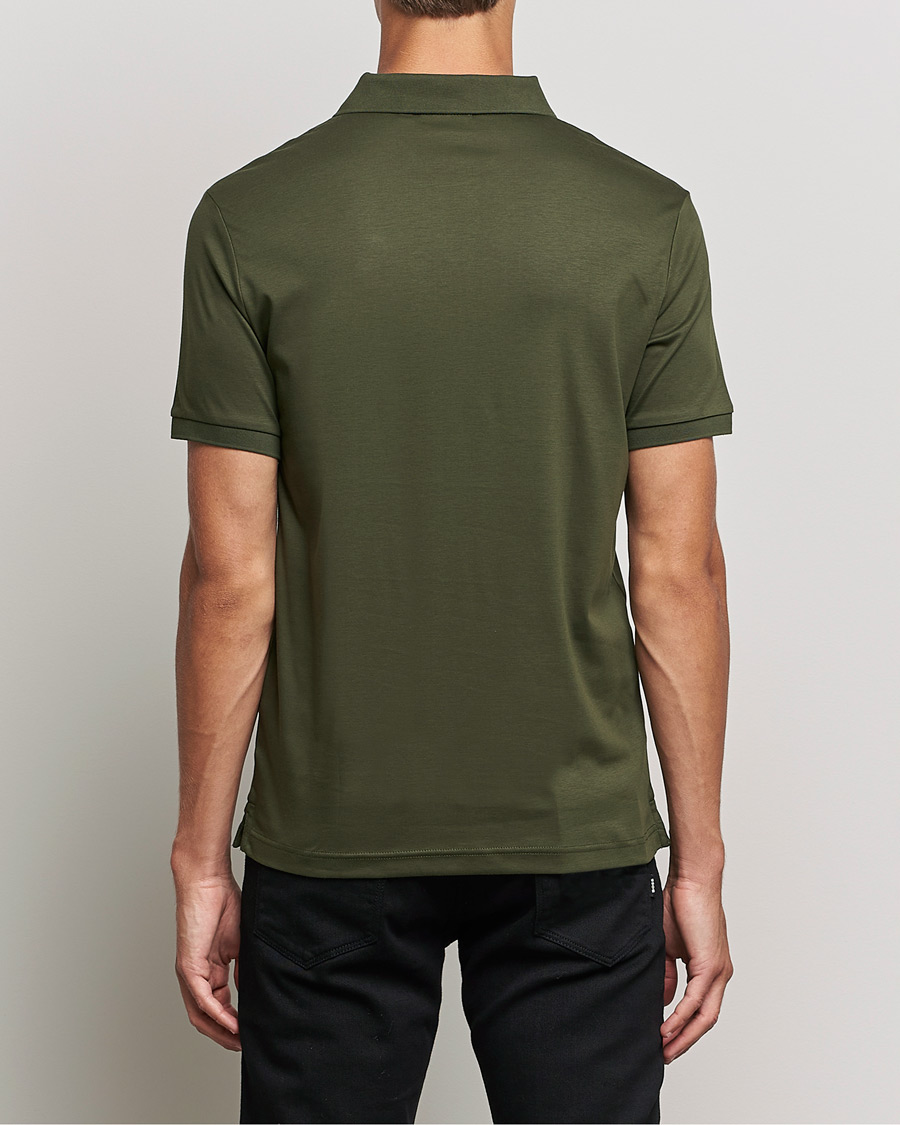 Herre | Polotrøjer | Calvin Klein | Slim Fit Smooth Cotton Polo Dark Olive