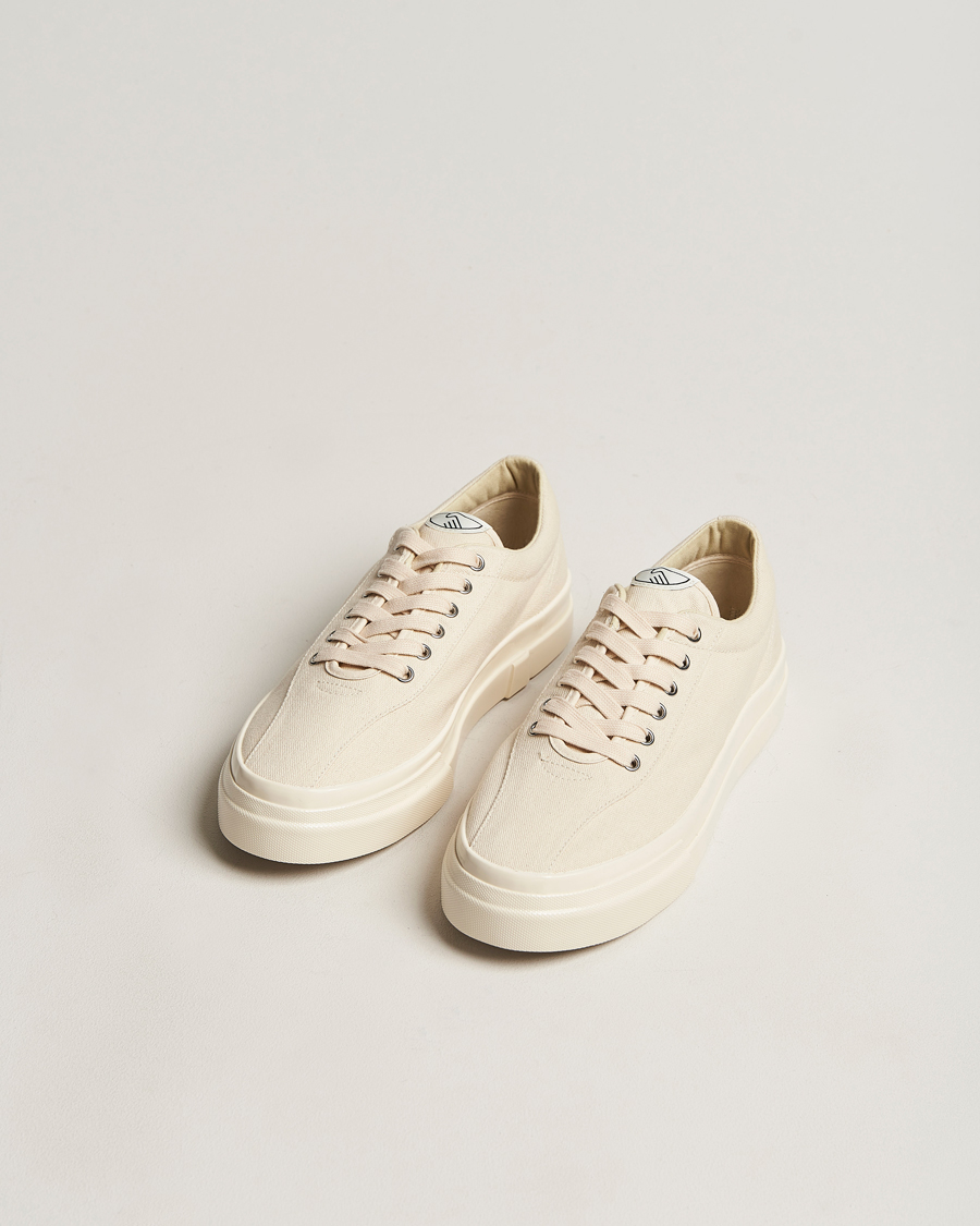 Herre | Afdelinger | Stepney Workers Club | Dellow Canvas Sneaker Ecru Raw