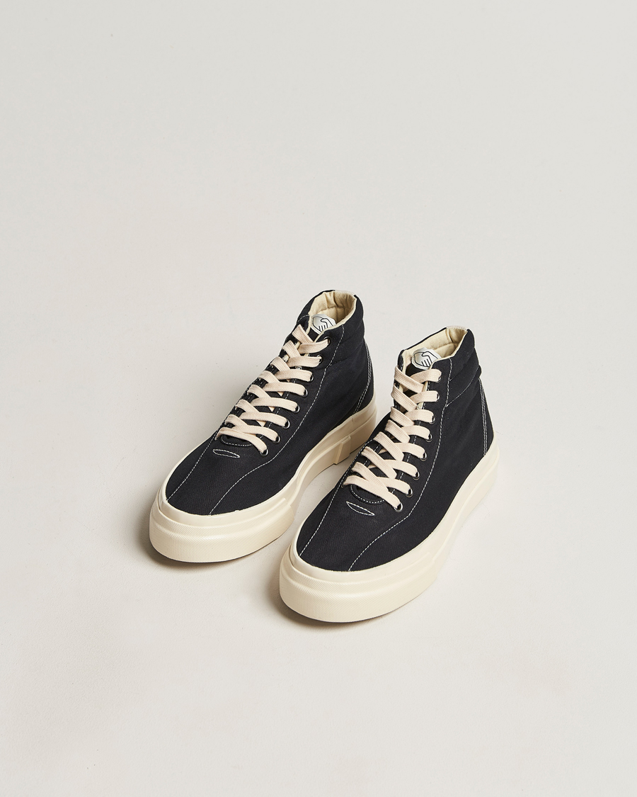 Herre | Stepney Workers Club Varden High Top Canvas Sneaker Black | Stepney Workers Club | Varden High Top Canvas Sneaker Black