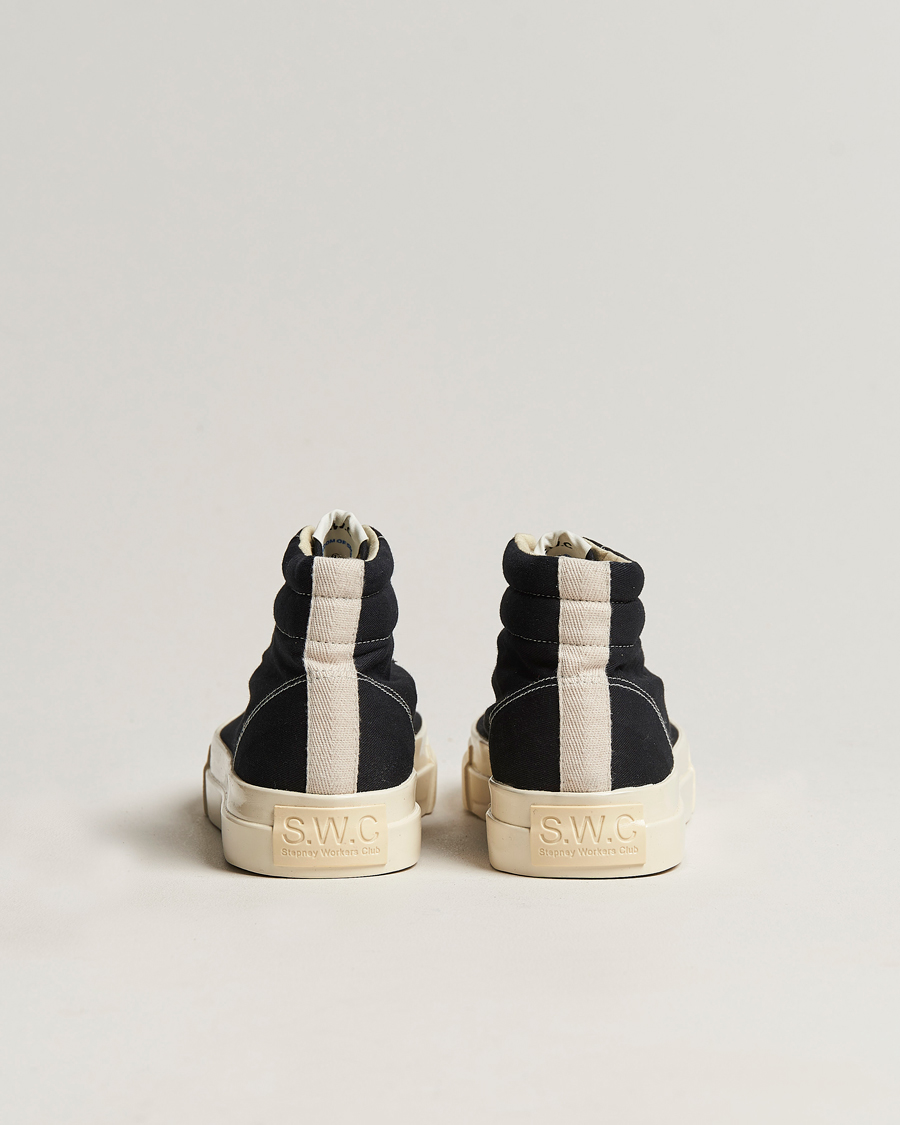 Herre | Stepney Workers Club Varden High Top Canvas Sneaker Black | Stepney Workers Club | Varden High Top Canvas Sneaker Black