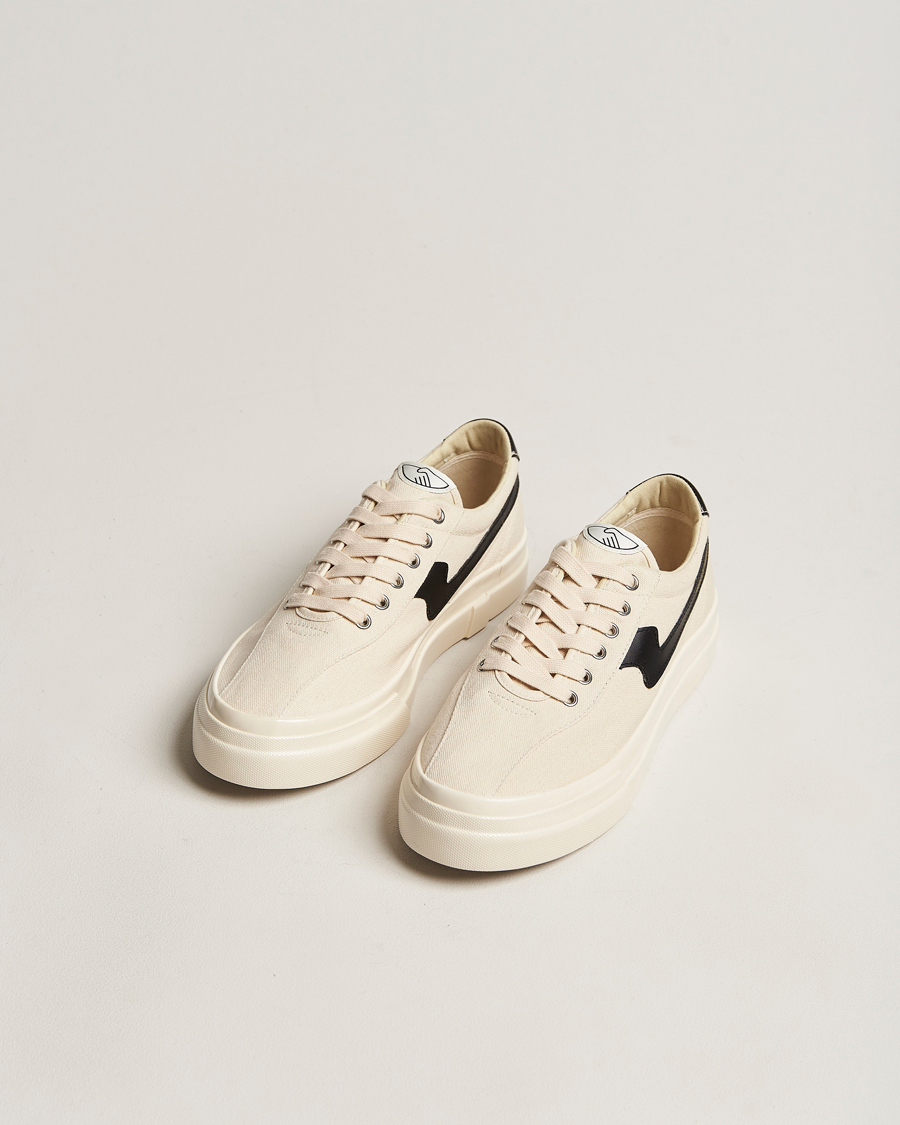 Herre | Contemporary Creators | Stepney Workers Club | Dellow S-Strike Canvas Sneaker Ecru/Black