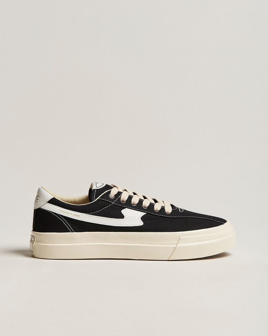 Herre | Stepney Workers Club Dellow S-Strike Canvas Sneaker Black/White | Stepney Workers Club | Dellow S-Strike Canvas Sneaker Black/White