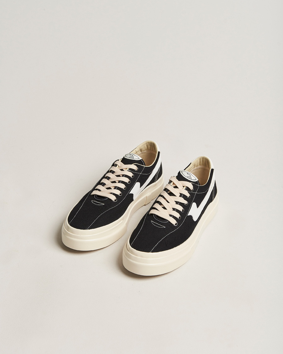 Herre | Stepney Workers Club Dellow S-Strike Canvas Sneaker Black/White | Stepney Workers Club | Dellow S-Strike Canvas Sneaker Black/White