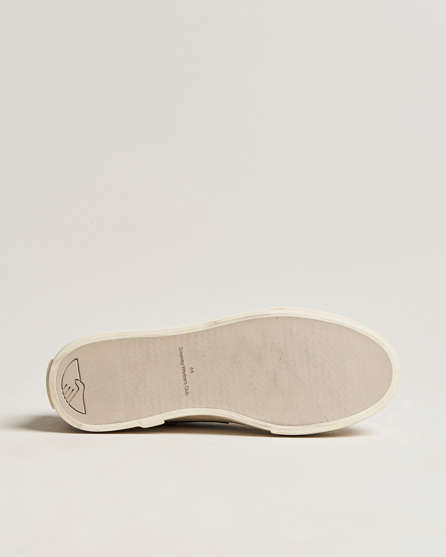 Herre | Stepney Workers Club Dellow Suede Sneaker Ecru/Navy | Stepney Workers Club | Dellow Suede Sneaker Ecru/Navy