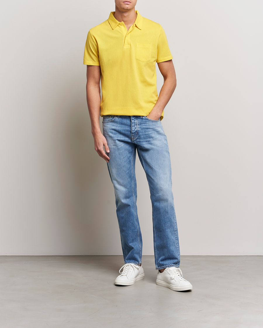 Herre | Eksklusivt for Care of Carl | Sunspel | Riviera Polo Shirt Empire Yellow