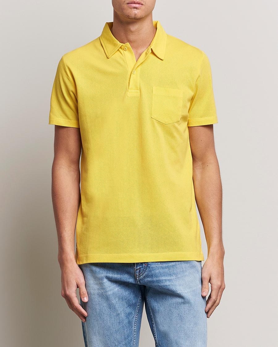 Herre | Polotrøjer | Sunspel | Riviera Polo Shirt Empire Yellow