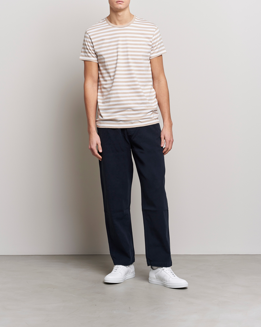 Herre | T-Shirts | Samsøe Samsøe | Samsøe & Samsøe Patrick Crew Neck Tee White Pure Cashmere