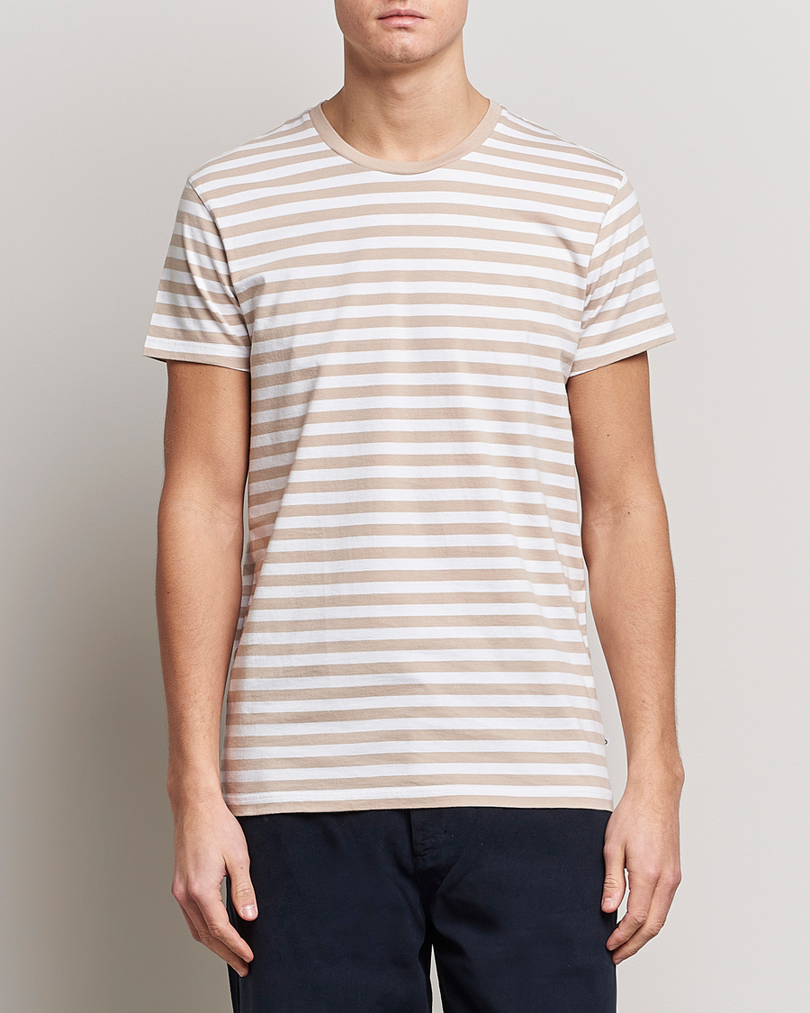 Herre | T-Shirts | Samsøe Samsøe | Samsøe & Samsøe Patrick Crew Neck Tee White Pure Cashmere