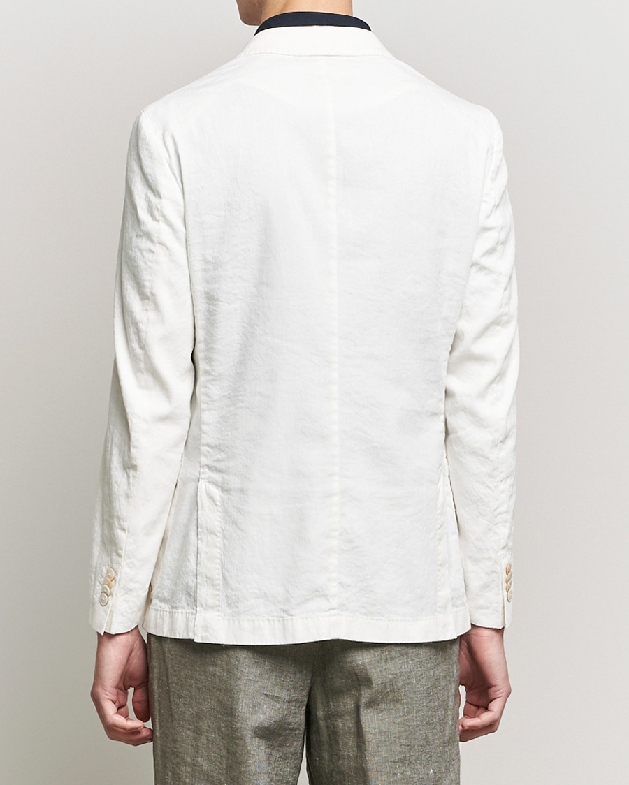 Herre | Blazere & jakker | BOSS BLACK | BOSS Hanry Linen Peak Lapel Blazer White