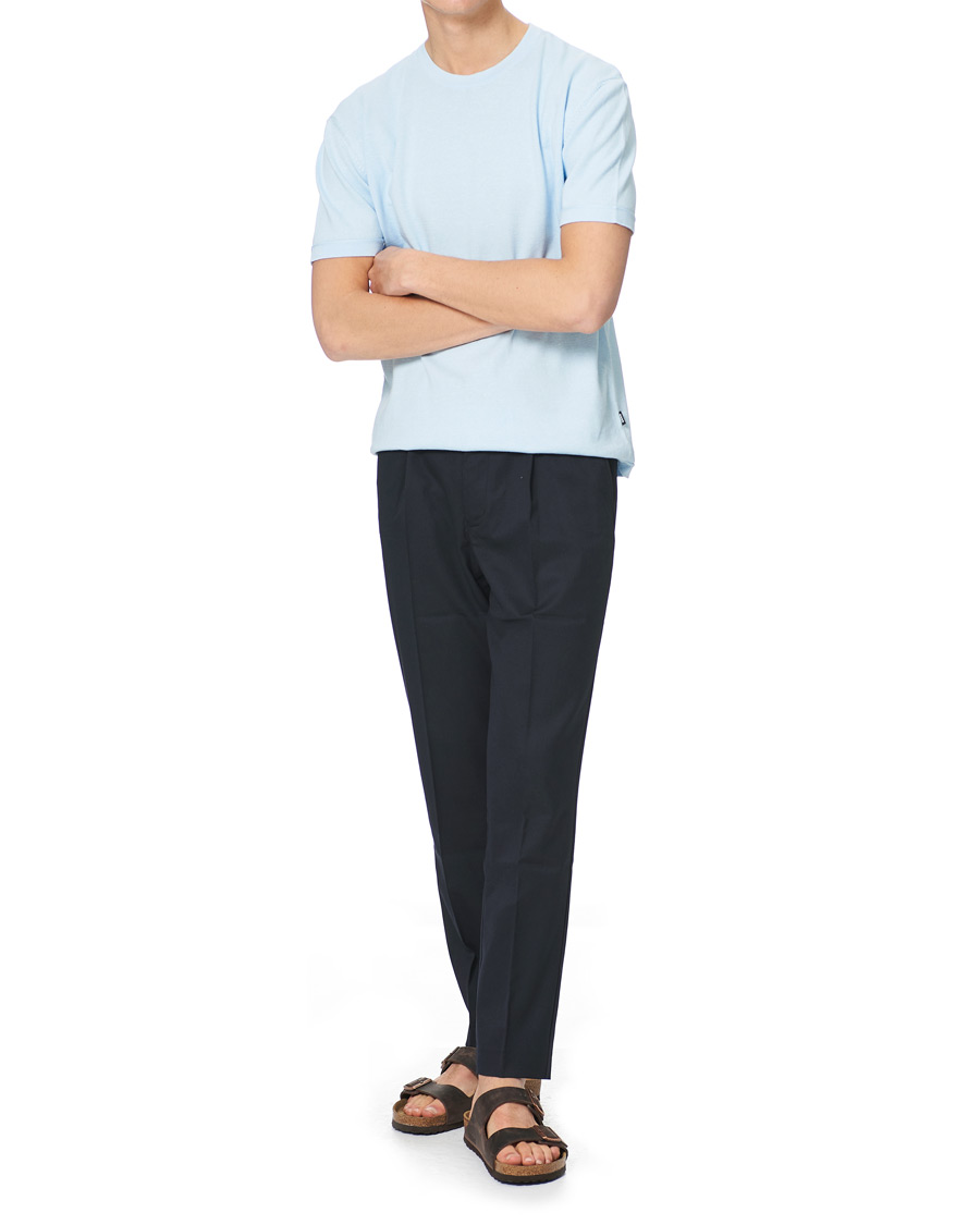 Herre | Sommerafdelingen | BOSS | Tameo Cotton/Linen T-shirt Light Blue