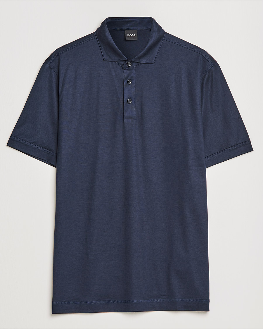 Herre | Polotrøjer | BOSS BLACK | Press Polo Dark Blue