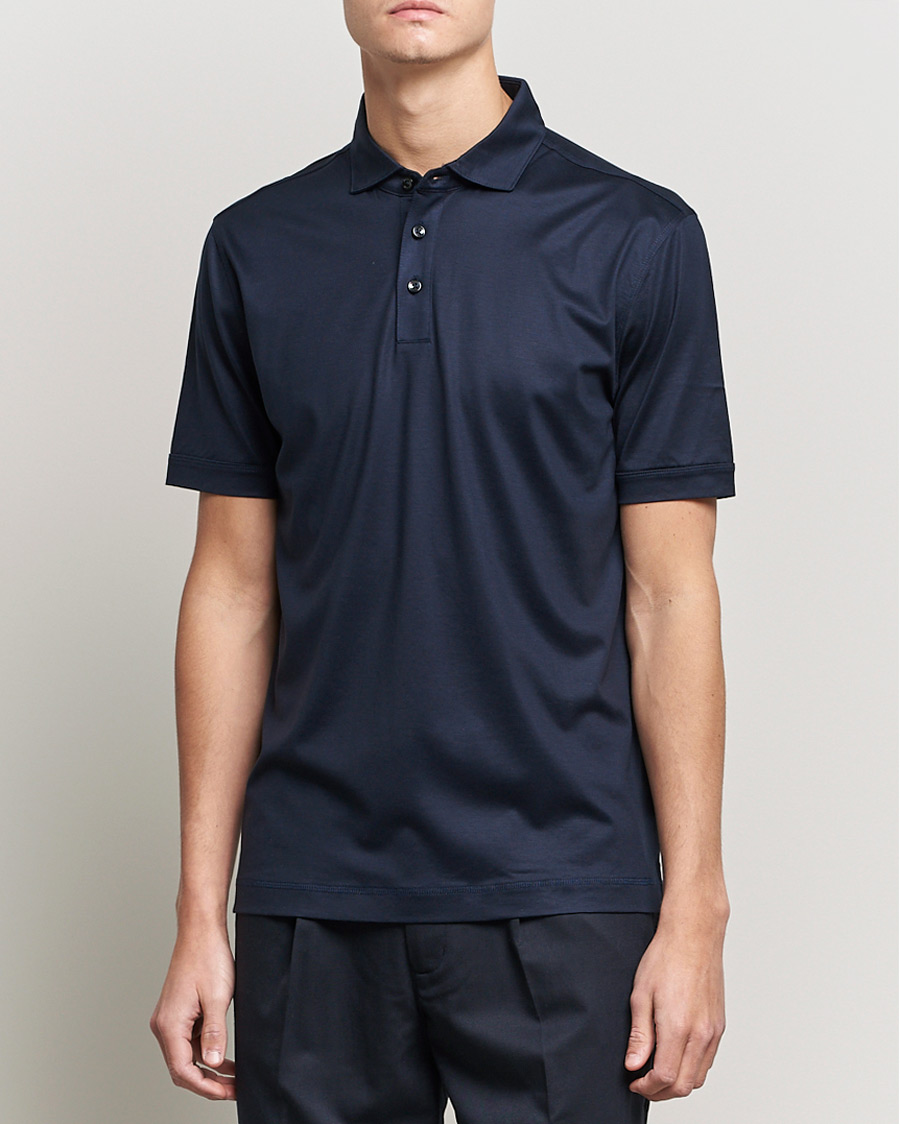 Herre | Polotrøjer | BOSS BLACK | Press Polo Dark Blue