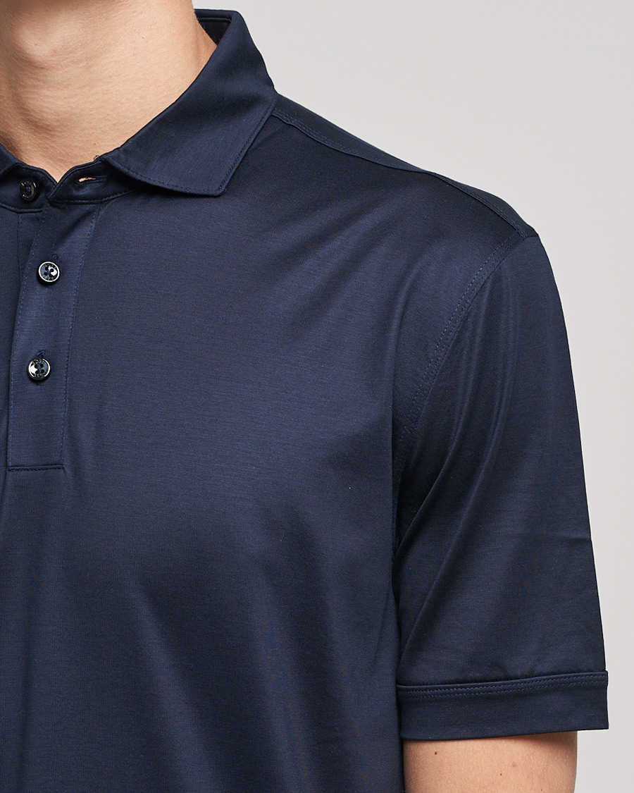 Herre | Polotrøjer | BOSS BLACK | Press Polo Dark Blue