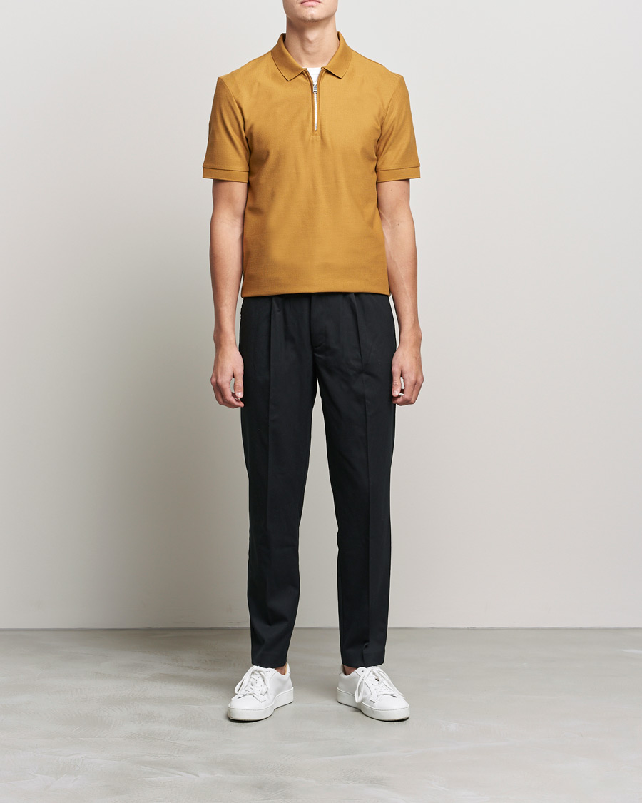 Herre | Polotrøjer | BOSS BLACK | Polston Half-Zip Polo Open Beige